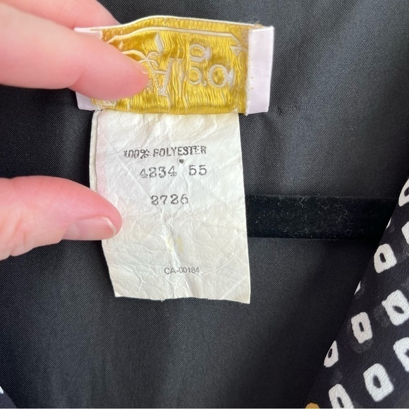 VINTAGE Algo 80’s Chiffon Drop Waist Blouson Midi Dress (XL/1X) - Picture 11 of 15